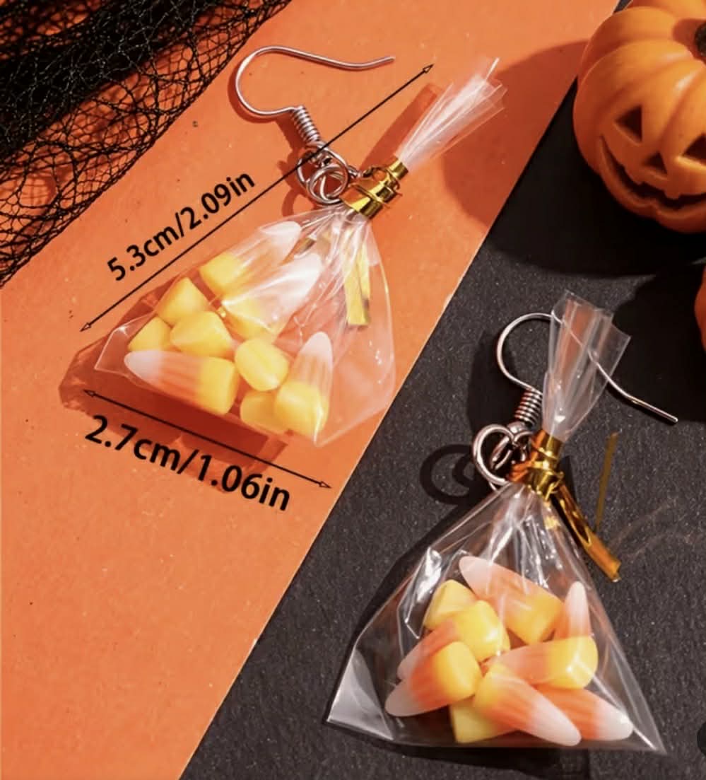 Candy Corn Earrings