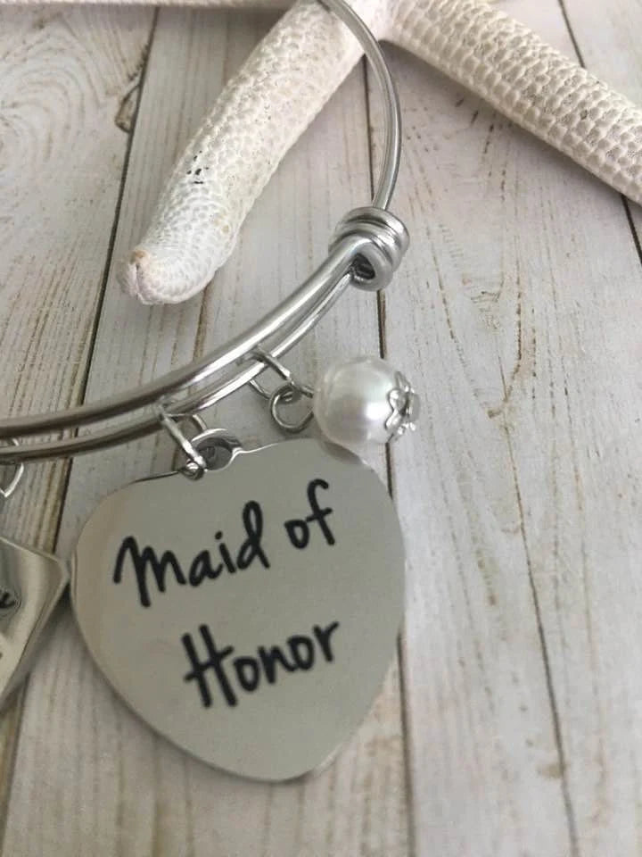 Maid of Honor Adjustable Bangle
