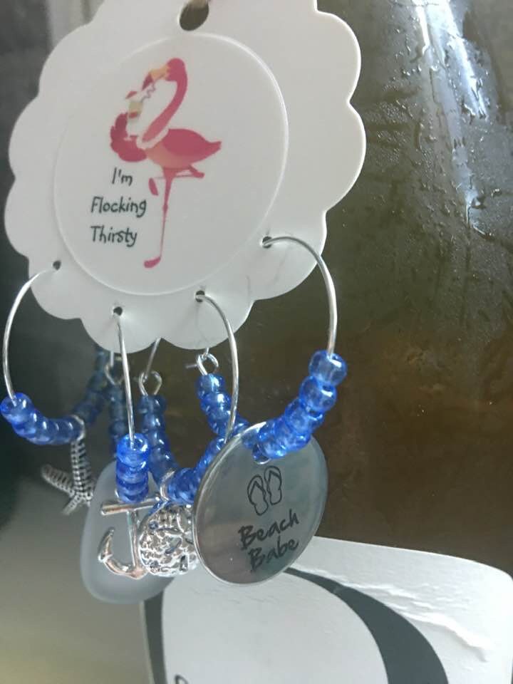 Coastal Wine Glass Charms