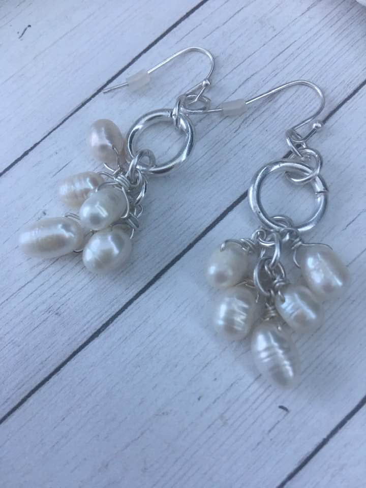 Fresh Water Pearl Earrings