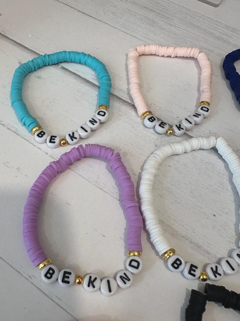 Be Kind Heishi Bracelets