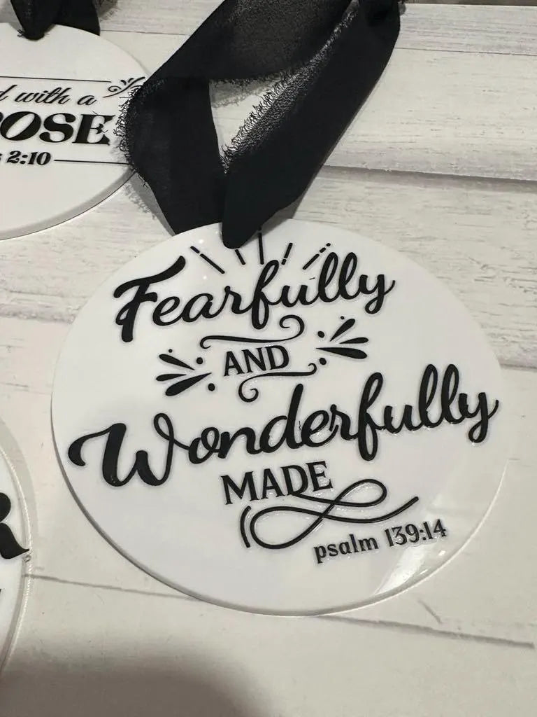Acrylic Affirmation Ornaments