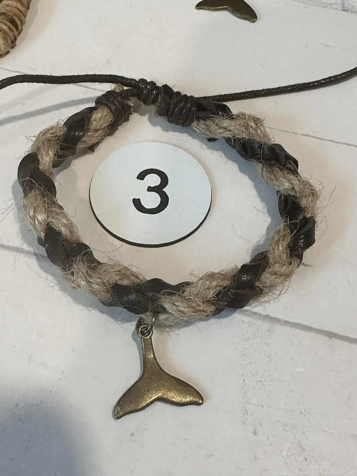 Mens' Whail's Tail Woven Bracelts