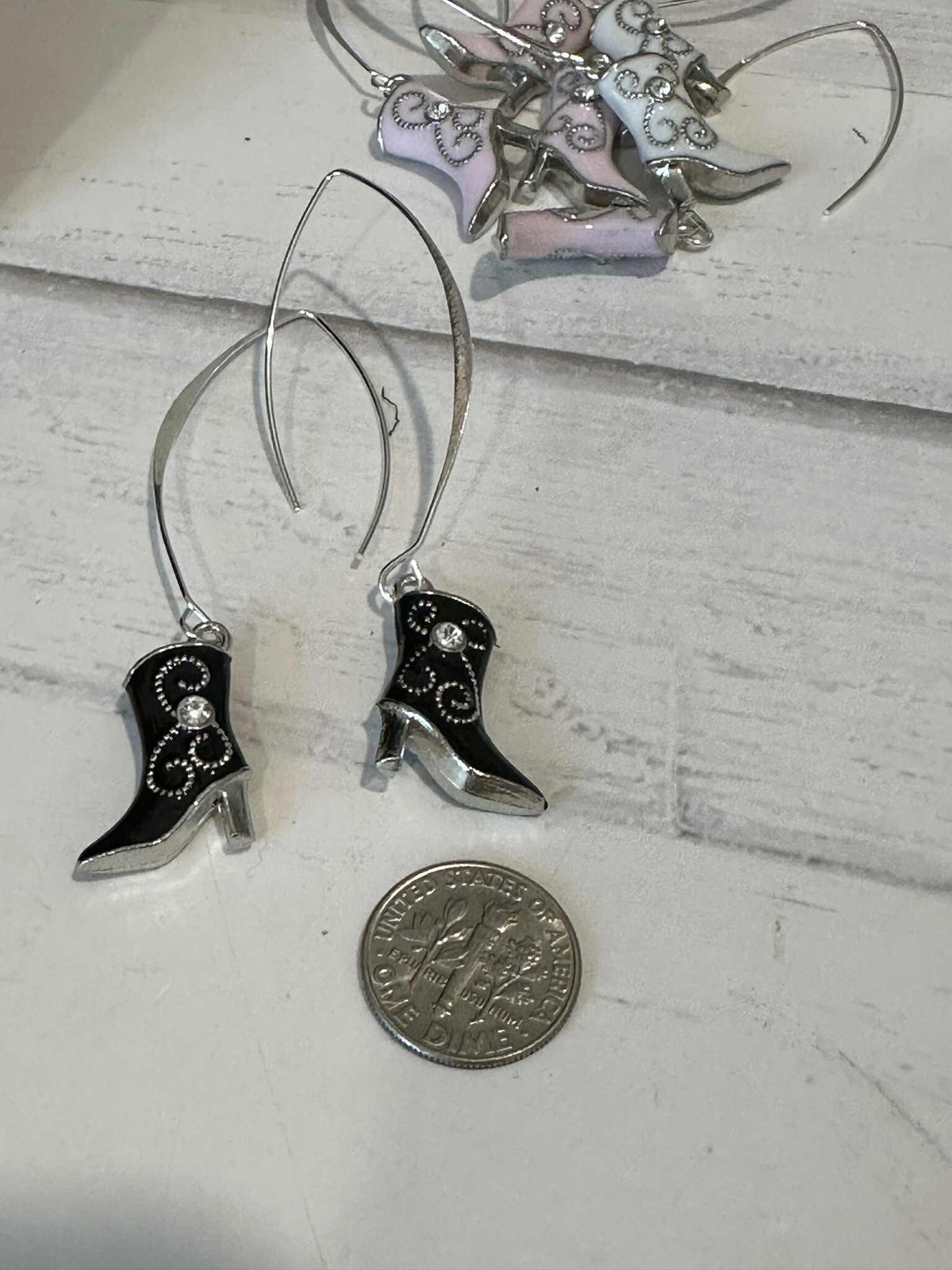 High Heel Country Boot Earrings