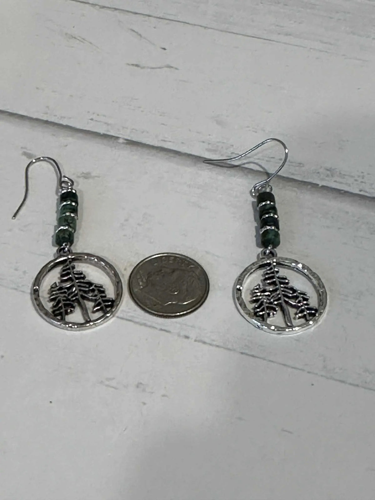 Rustic Tree Earrings
