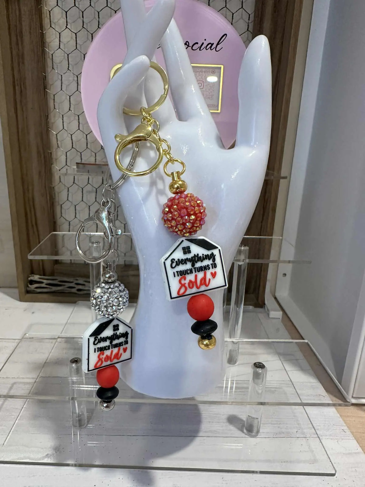 Realtor Keychain Clips