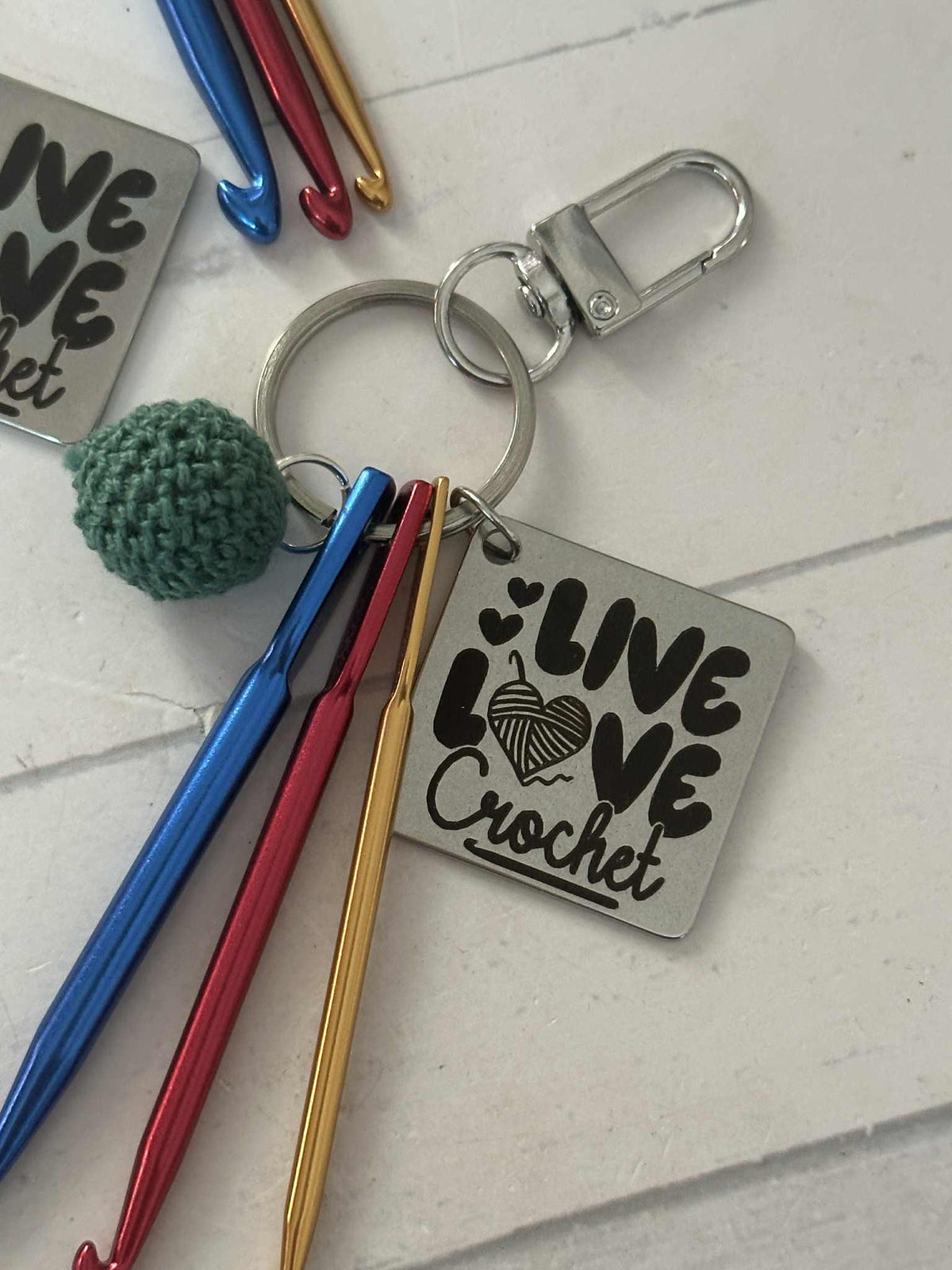 Crochet Themed Keychains