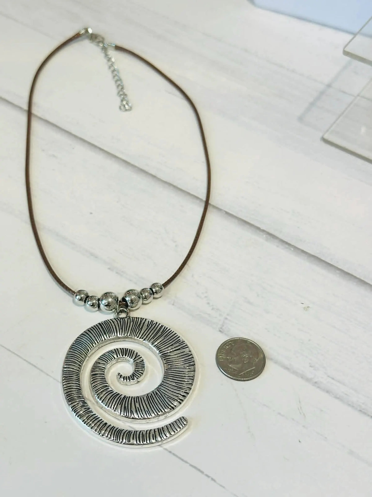 Spiral Pendant Necklace