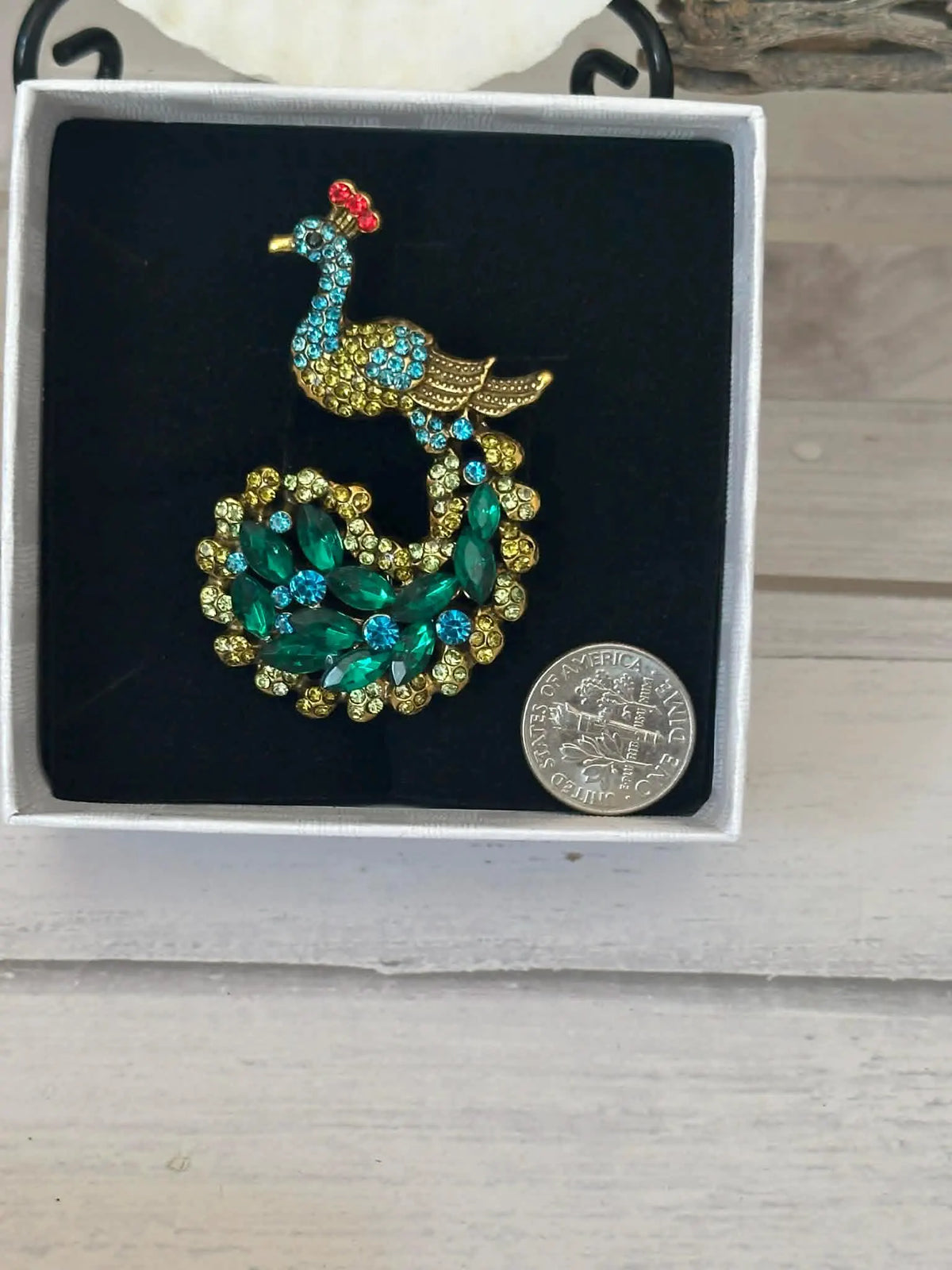 Peacock Brooch