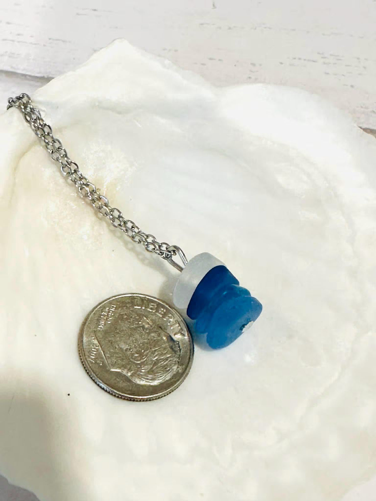 Sea Glass Stacked Necklace