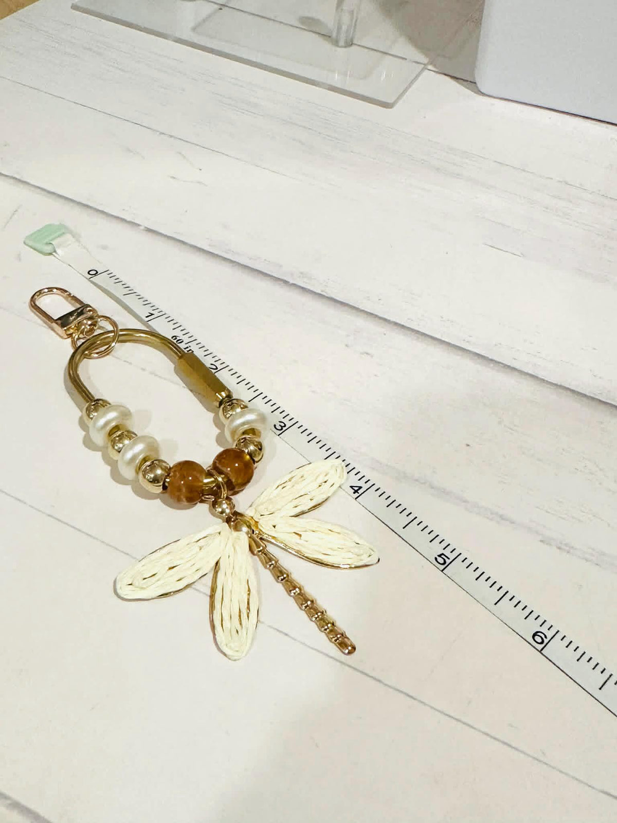 Raffia Dragonfly Carabiner