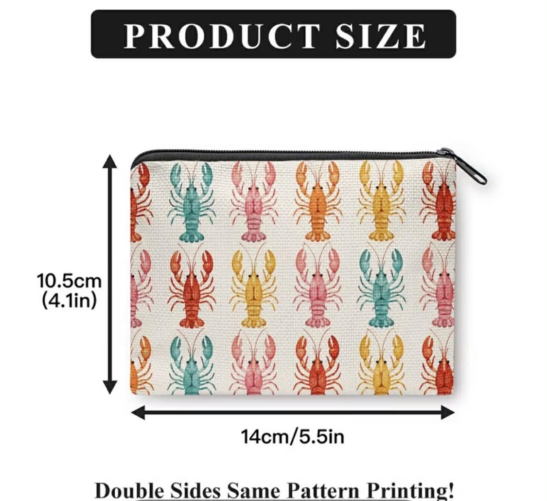 Colorful Lobster Coin Purse