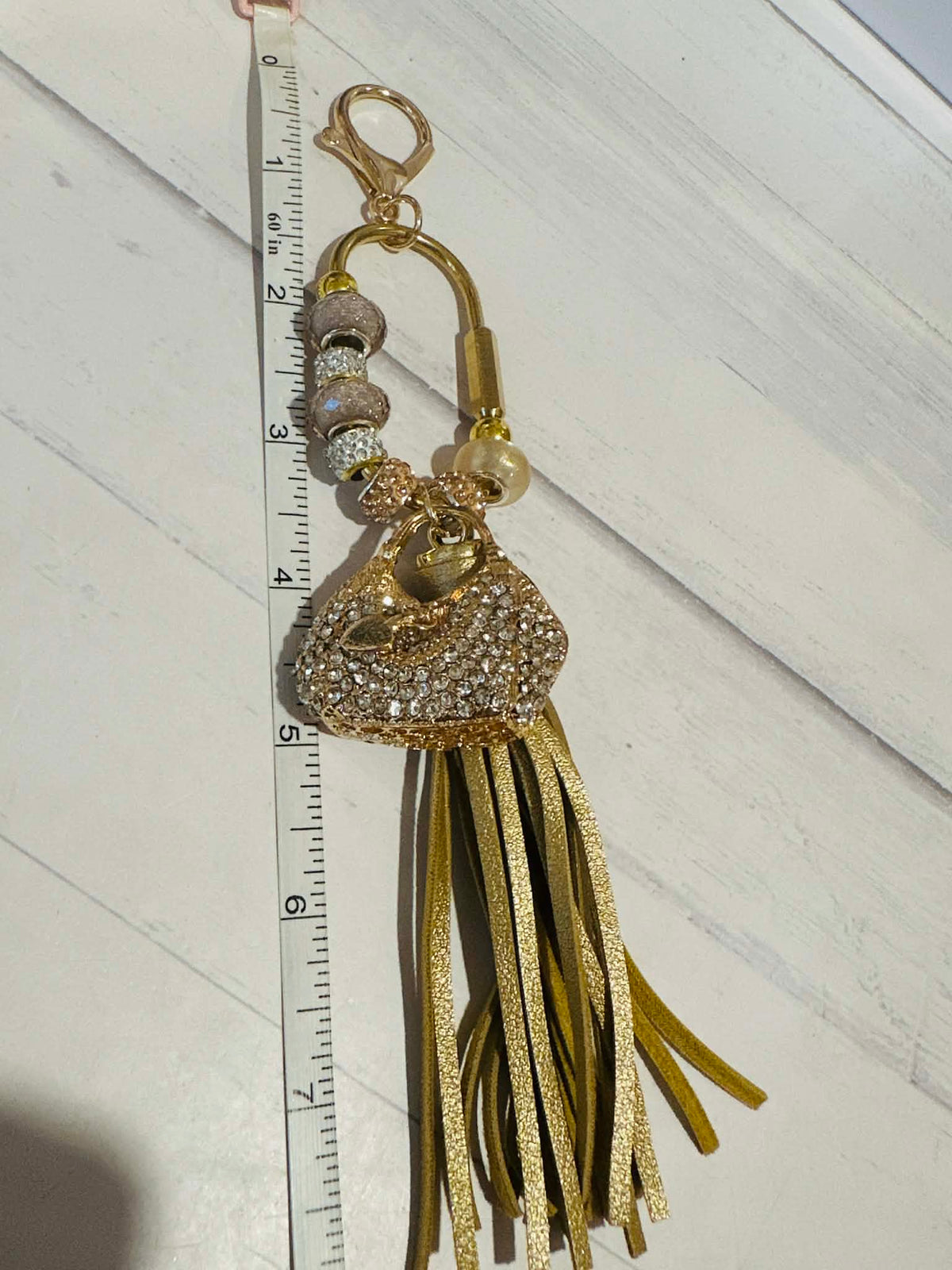 Sparkly Purse Tassel Carabiner