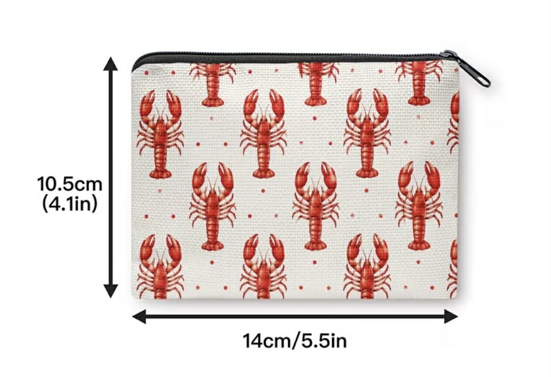 Coastal Zippered Pouches
