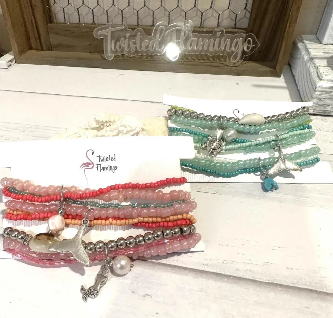 Beachy Seed Bead Bracelets