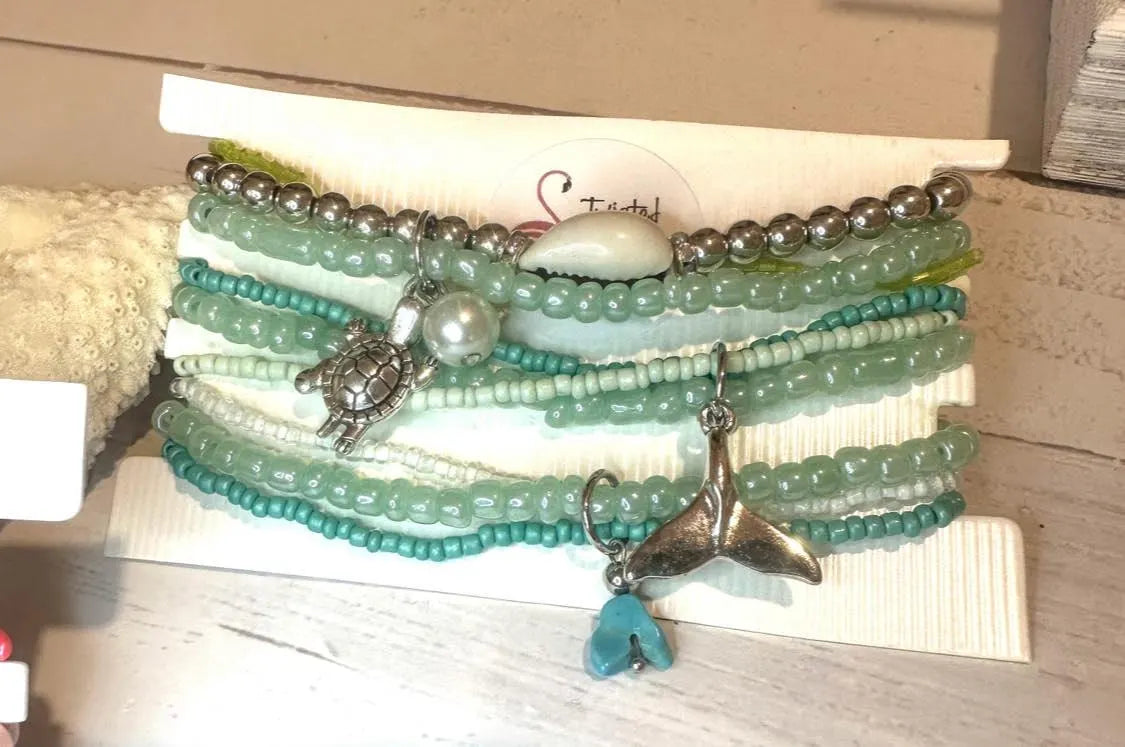 Beachy Seed Bead Bracelets