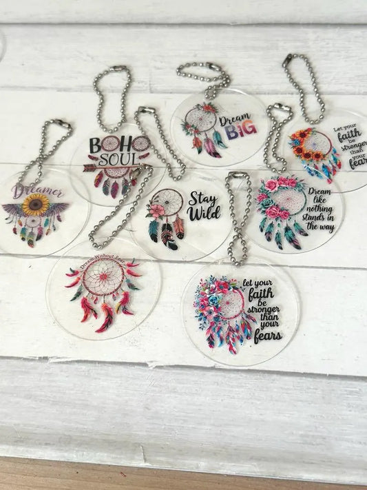 Boho Dreamcatcher Bag Charms