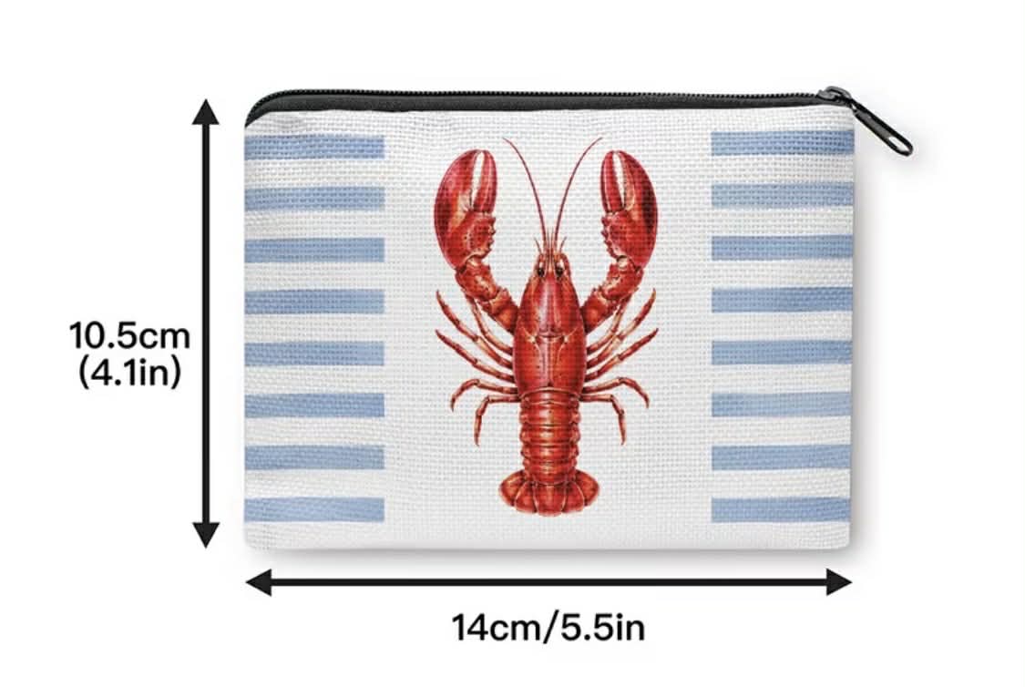 Coastal Zippered Pouches