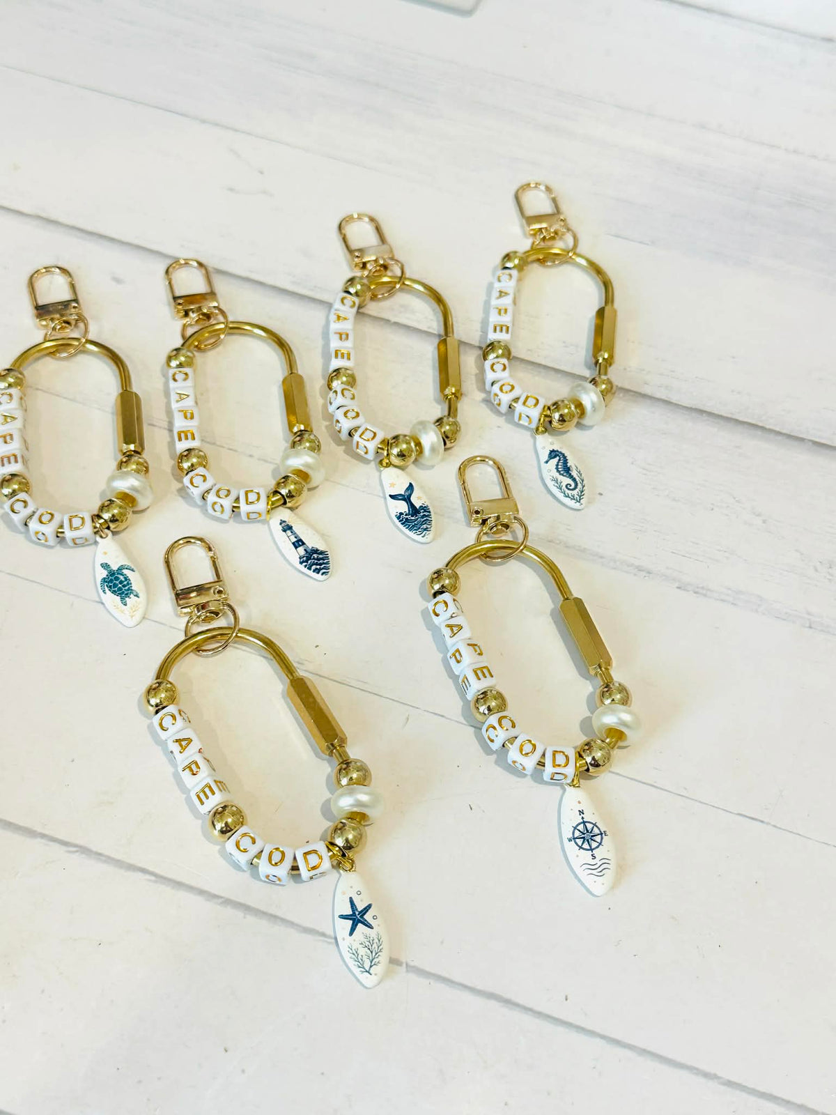 Cape Cod Carabiner Bag Charms