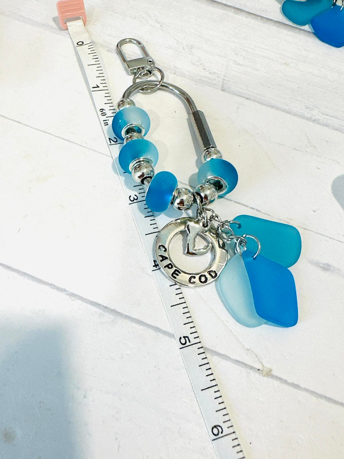 Cape Cod Seaglass Carabiner Bag Charm
