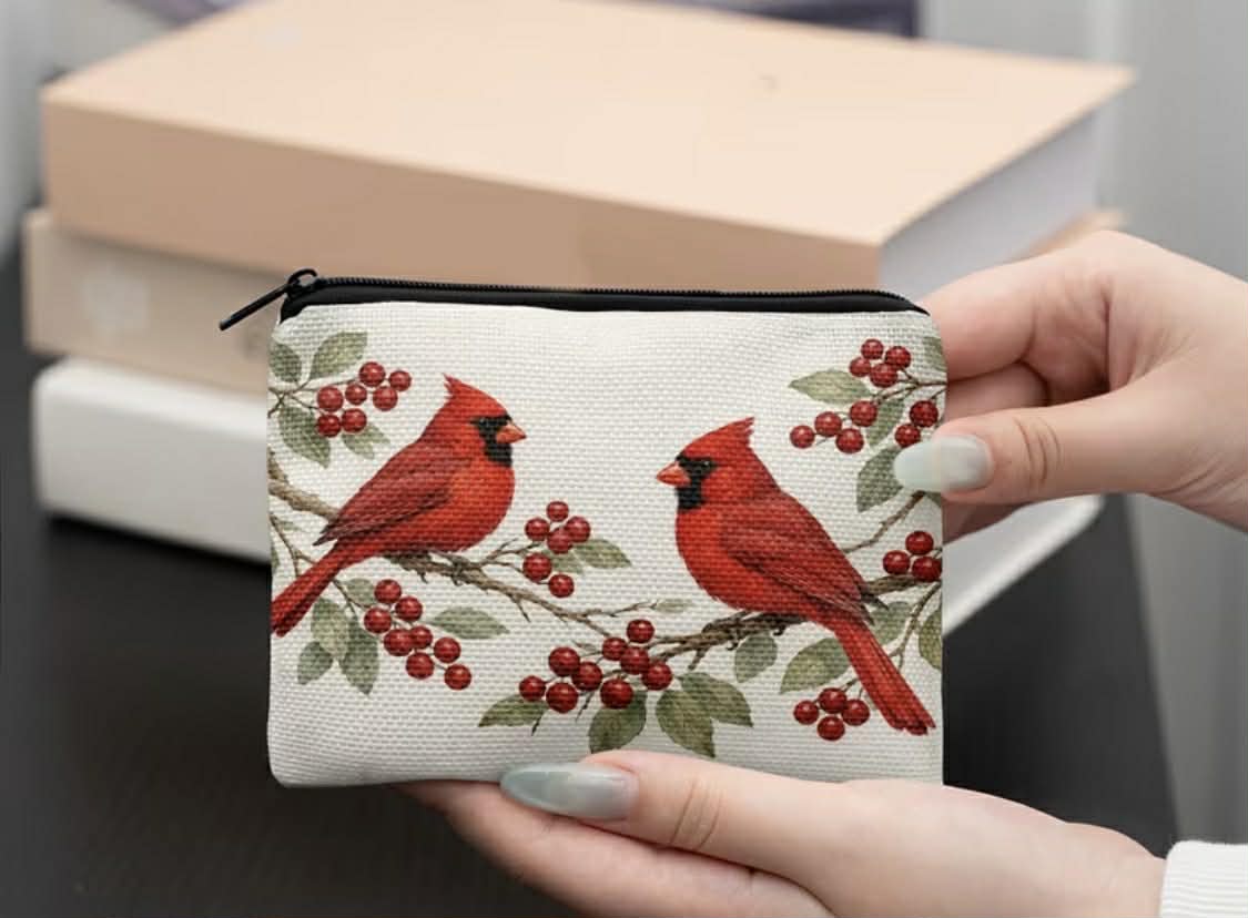 Cardinal Coin Pouch