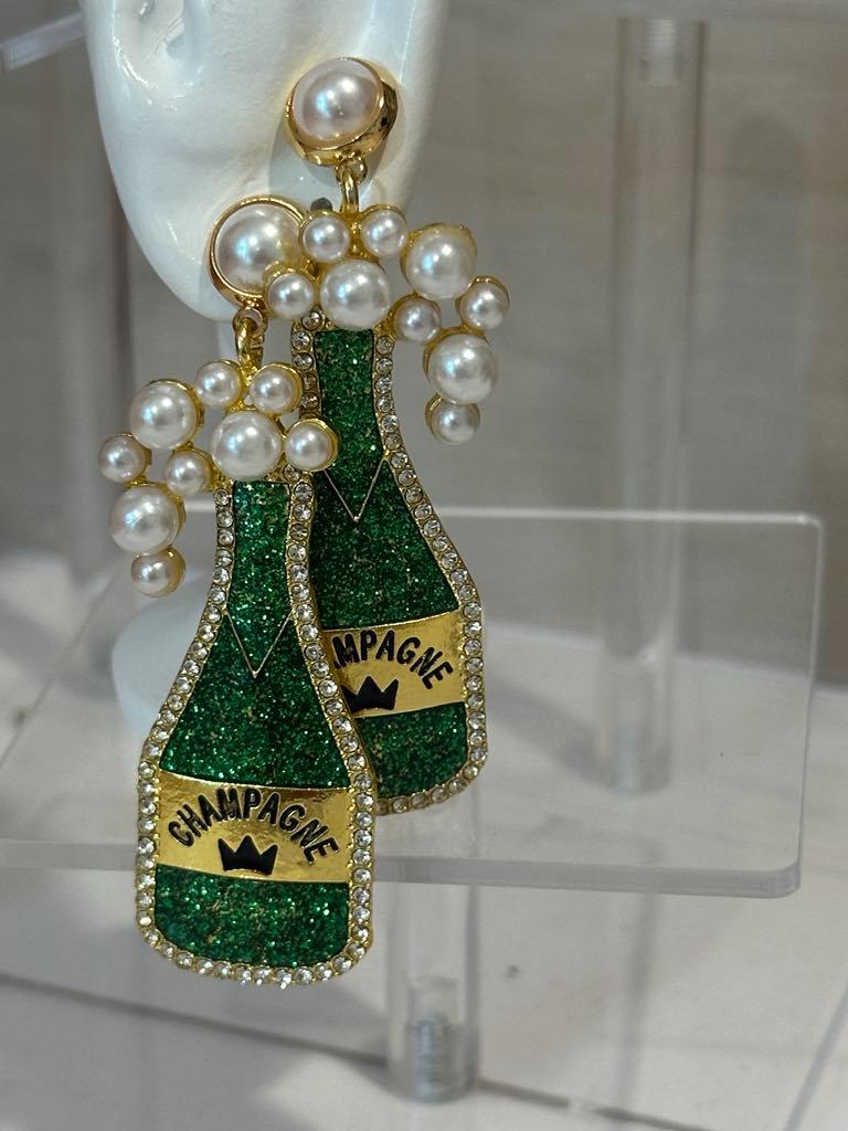 Champagne Bottle Earrings