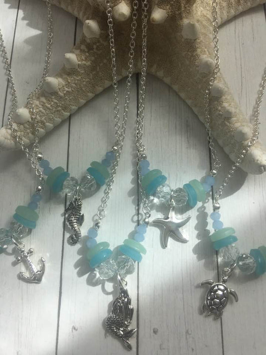 Seaglass Coastal Necklaces