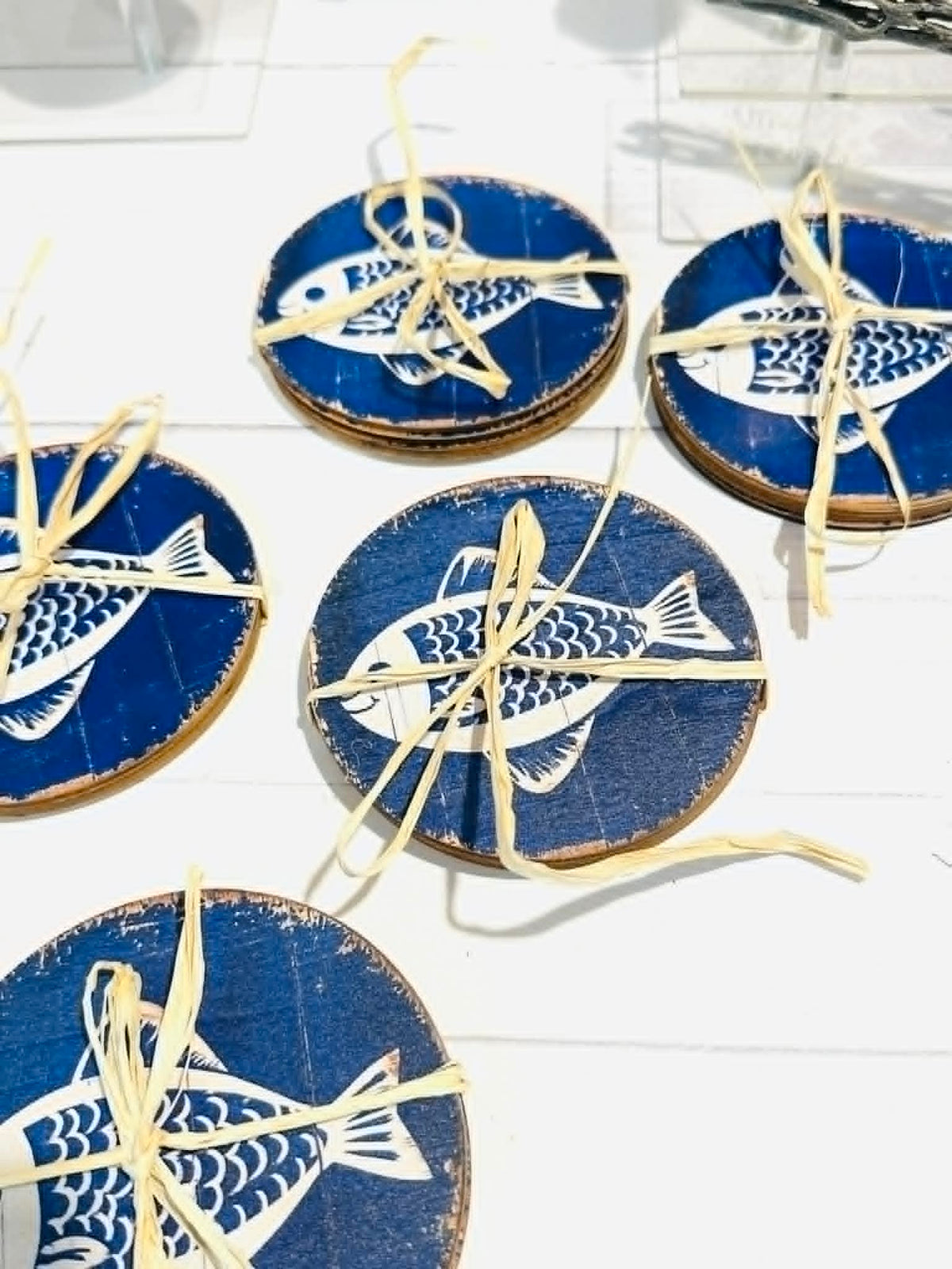Wooden Fish Coasters