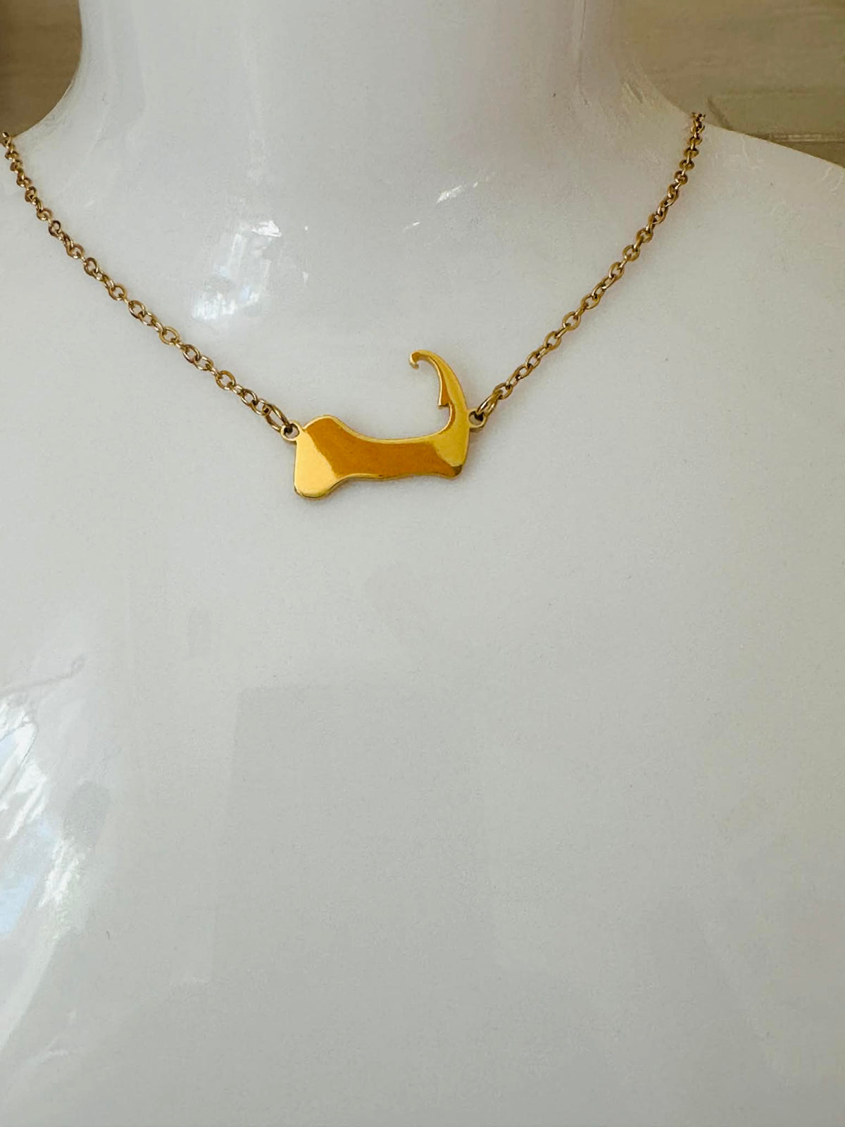 Cape Cod Map Necklace