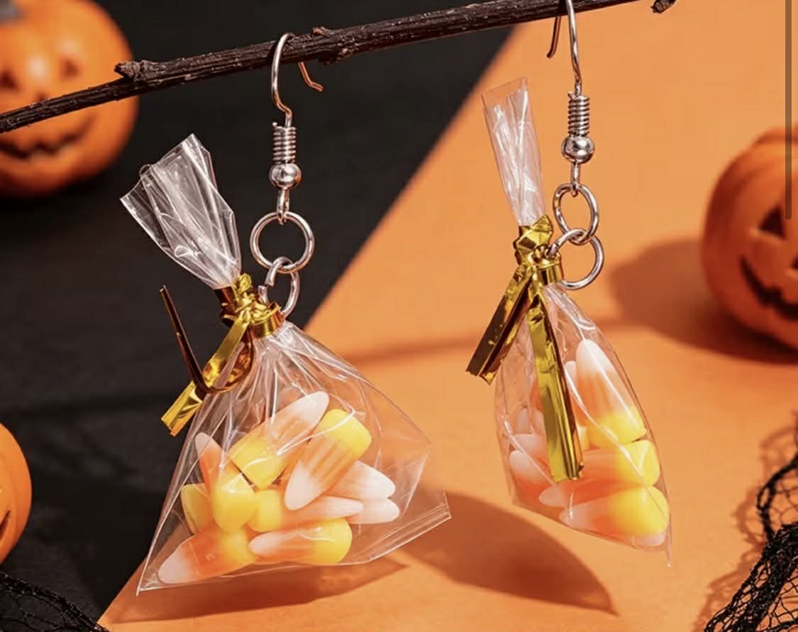 Candy Corn Earrings