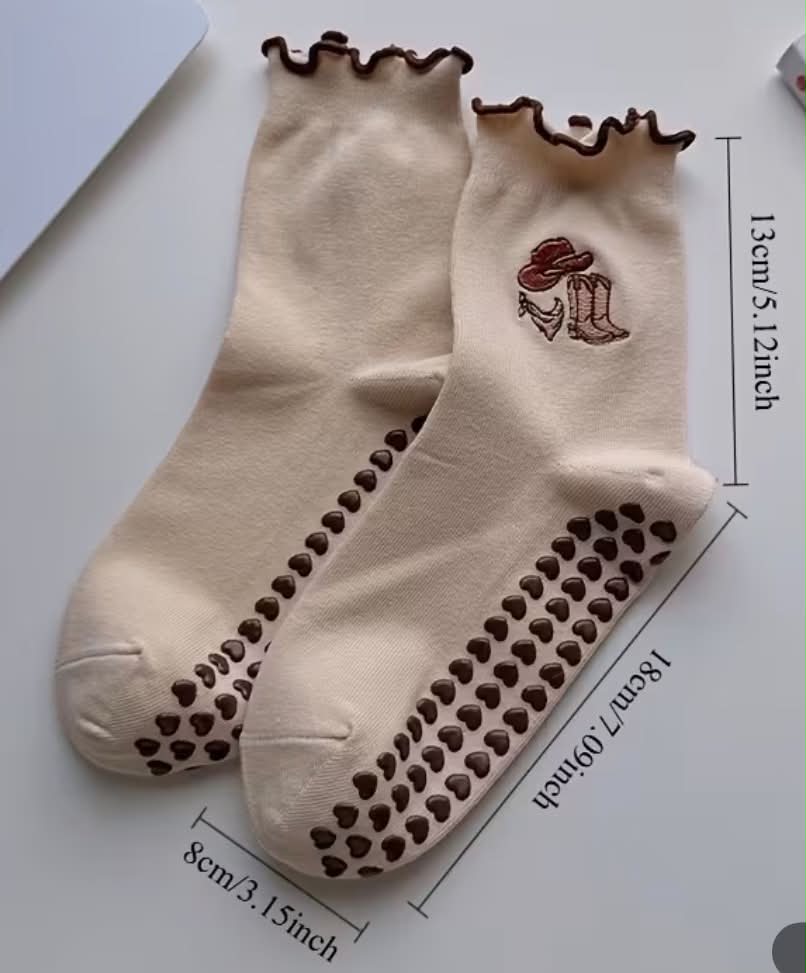 Western Pilate Yoga Socks
