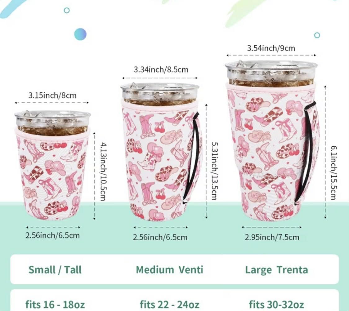 Cowgirl Drink Sleeve with Handle