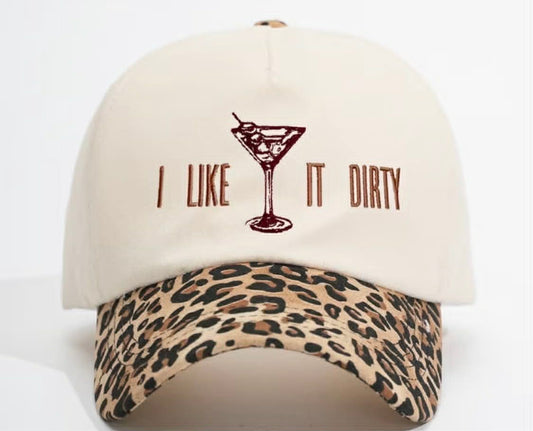 I like it Dirty Martini Embroidered Baseball Hat