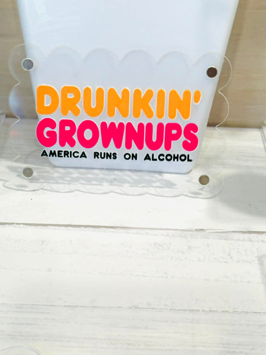 Drunkin Grownups Magnet