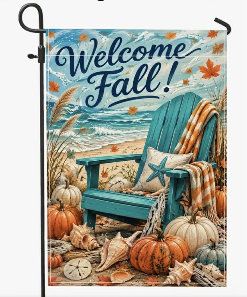 Coastal Welcome Fall Garden Flag