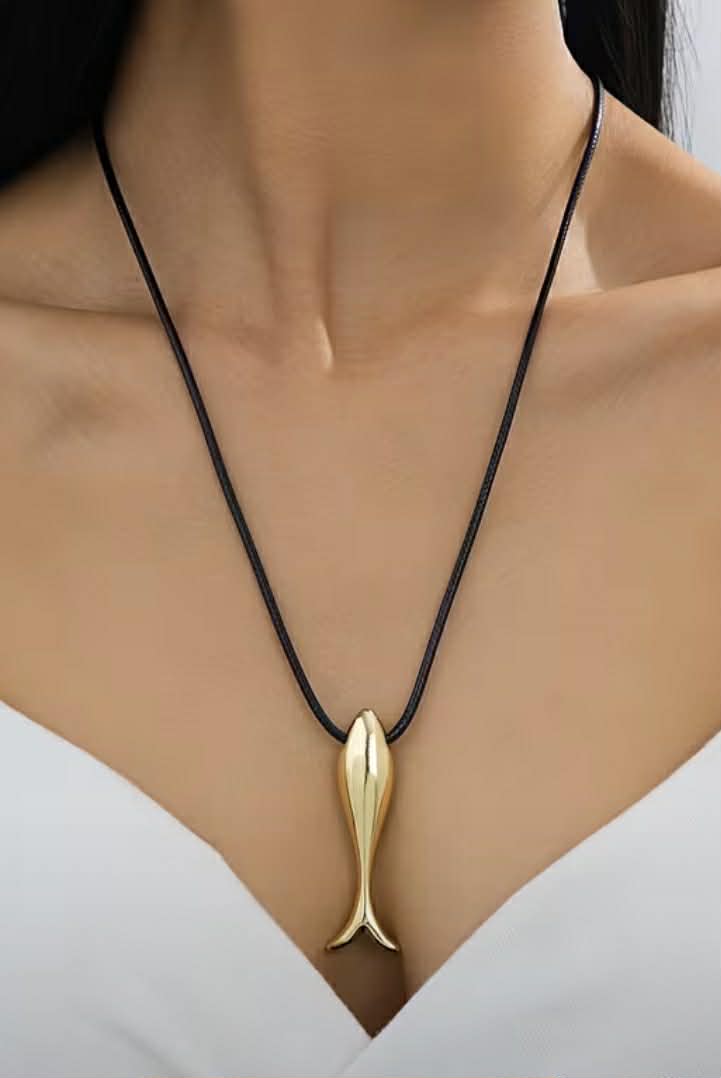 Gold Fish Necklace
