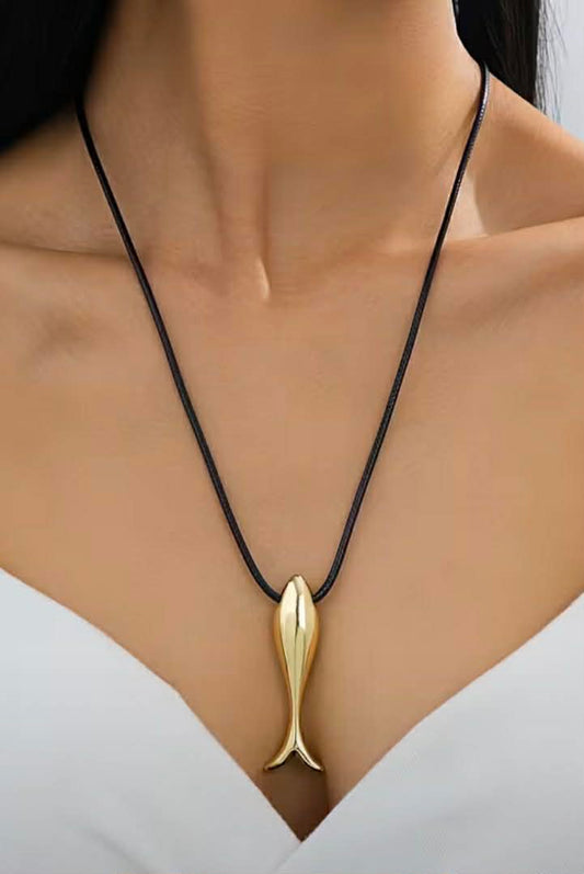 Gold Fish Necklace