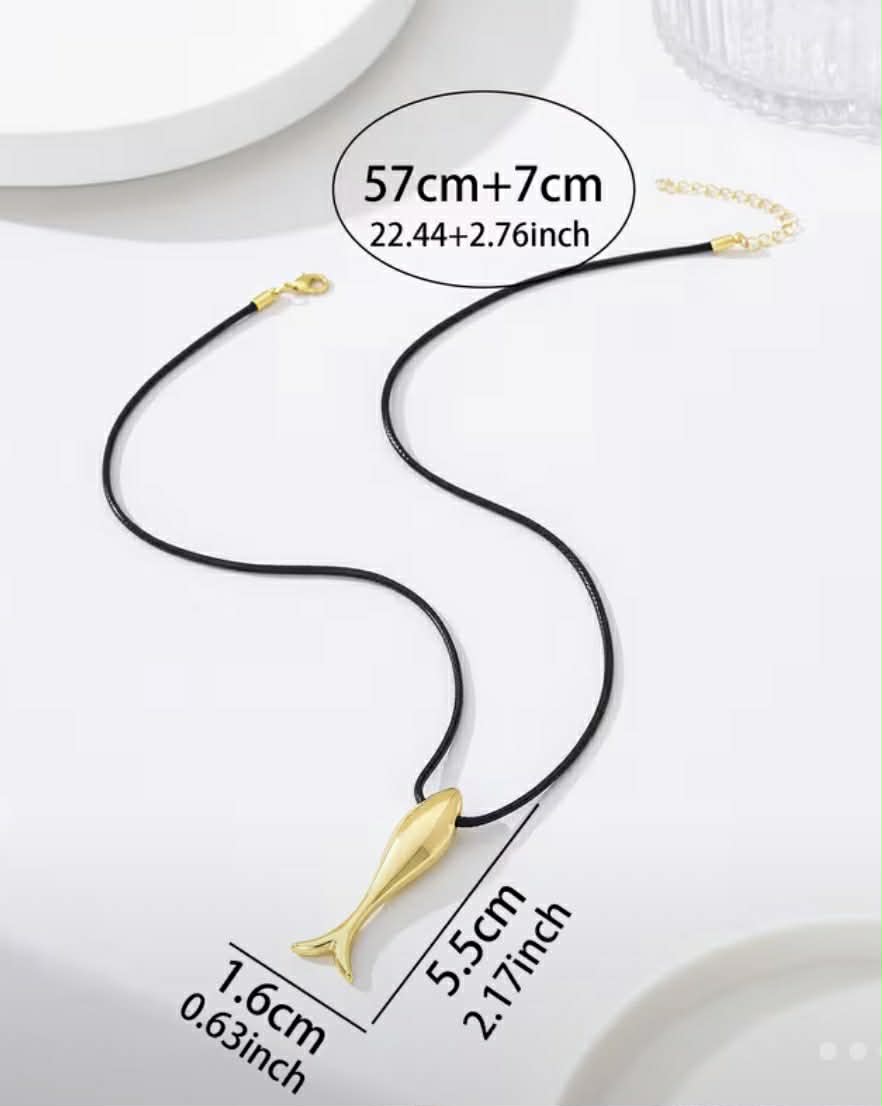 Gold Fish Necklace