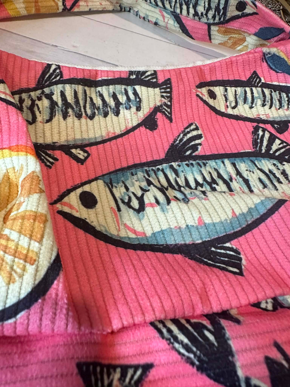 Mini Corduroy Fish Bag