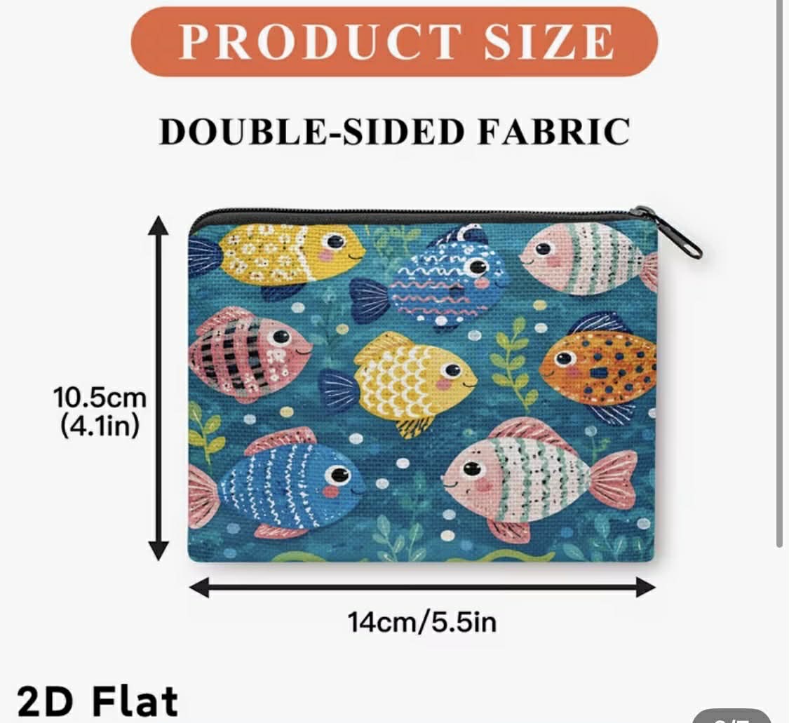 Colorful Fish Coin Purses