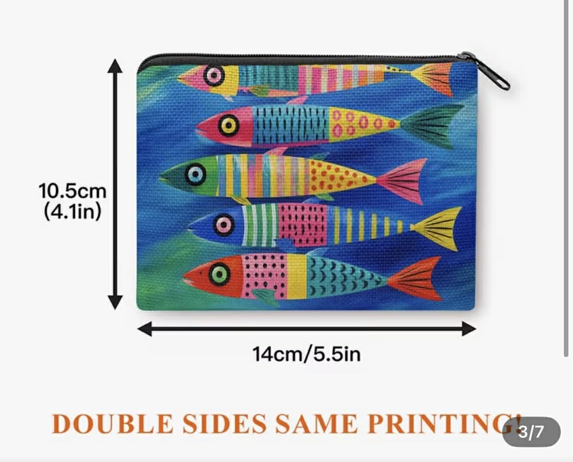 Colorful Fish Coin Purses