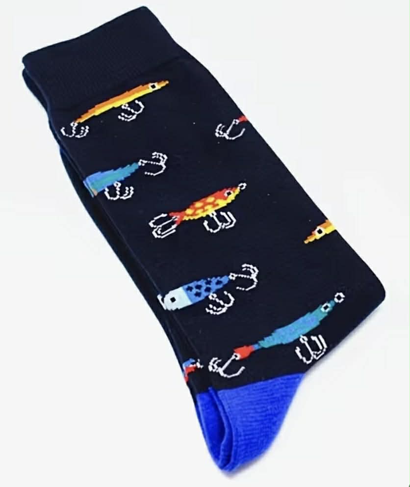 Fish Lure Novelty Socks