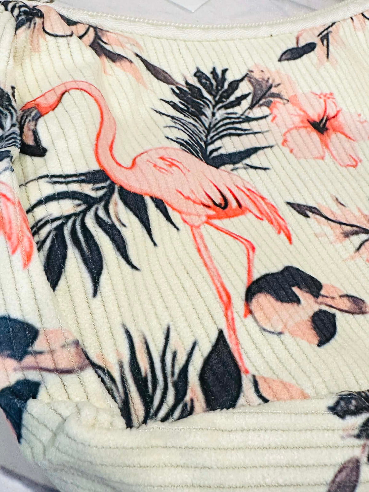 Mini Corduroy Flamingo Bag