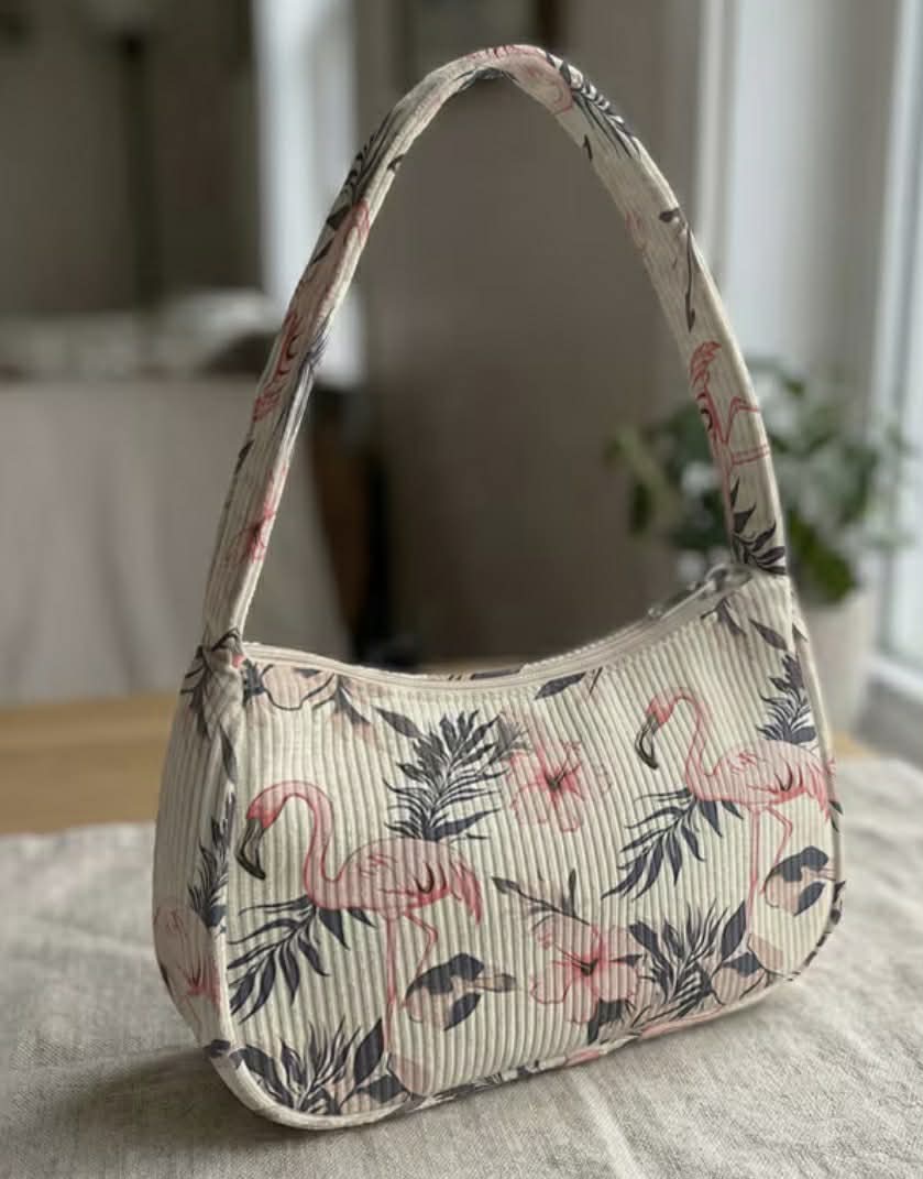 Mini Corduroy Flamingo Bag