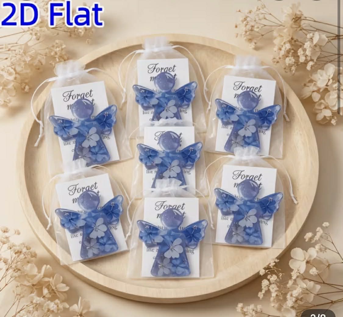 Forget Me Not Blue Flower Angel Keepsakes
