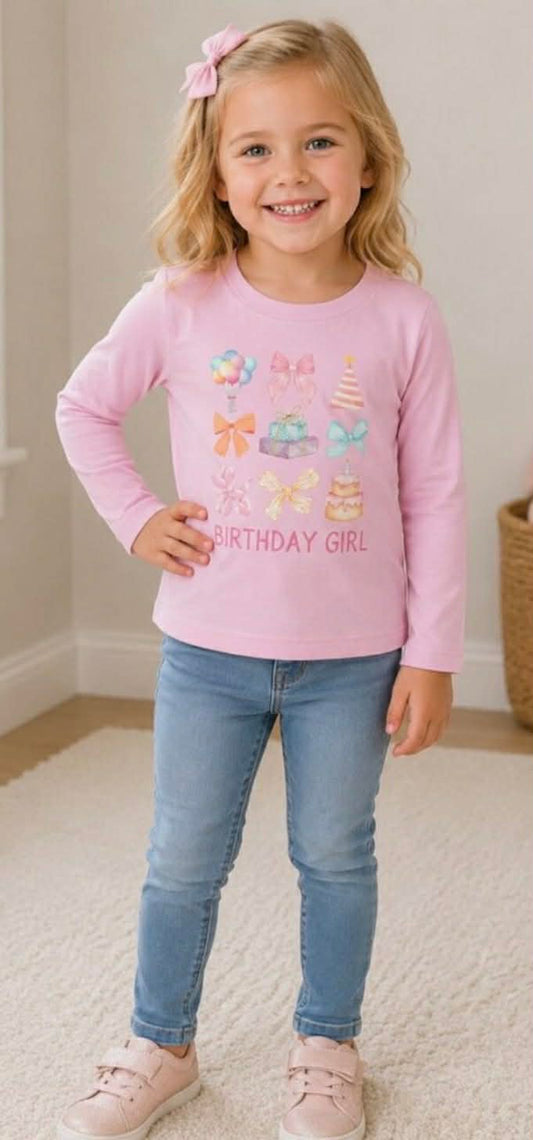 Girls Birthday Girl Shirt