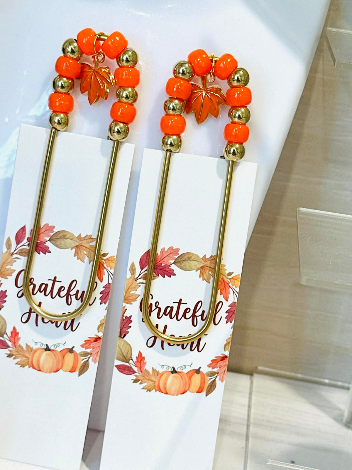 Grateful Heart Fall Jumbo Paperclip