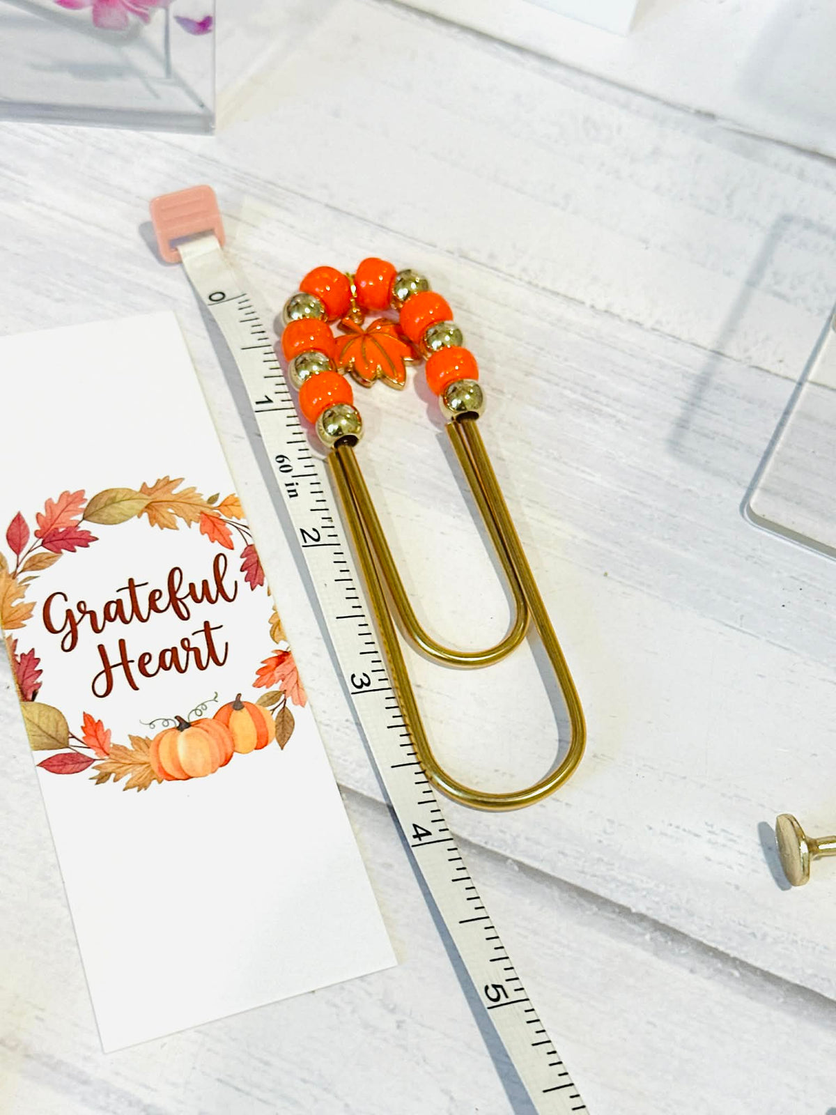 Grateful Heart Fall Jumbo Paperclip