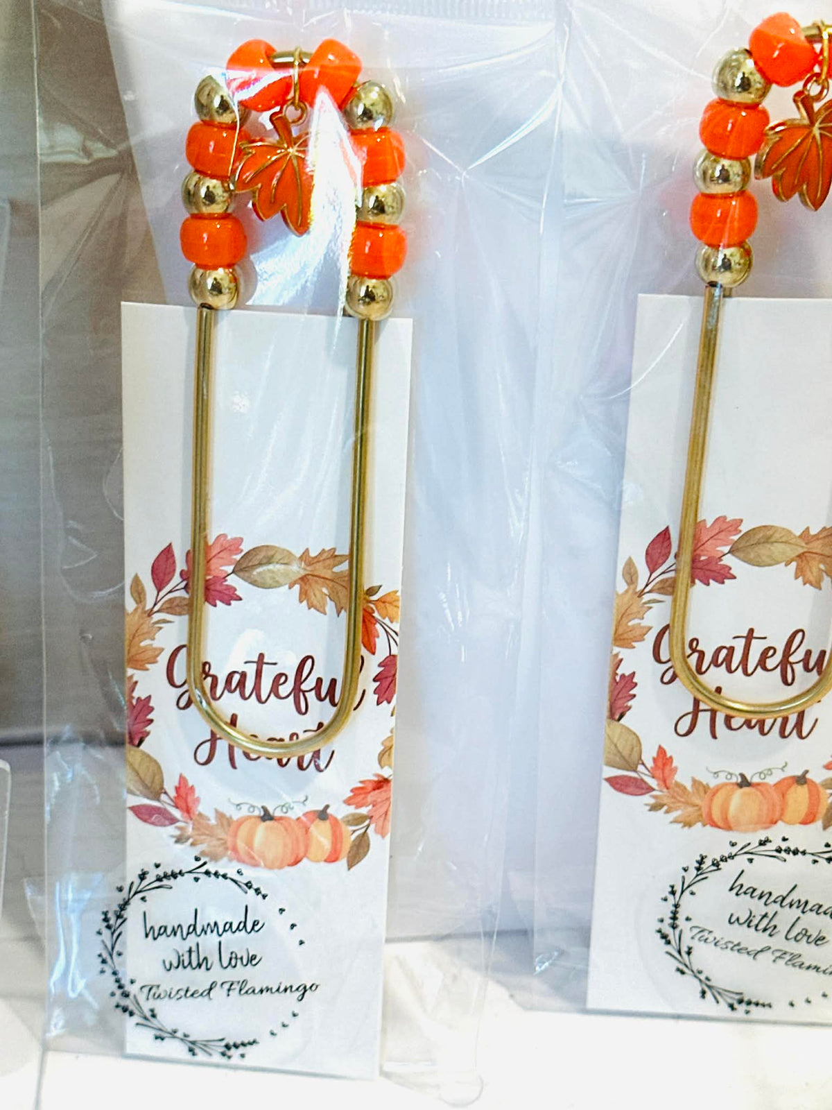 Grateful Heart Fall Jumbo Paperclip