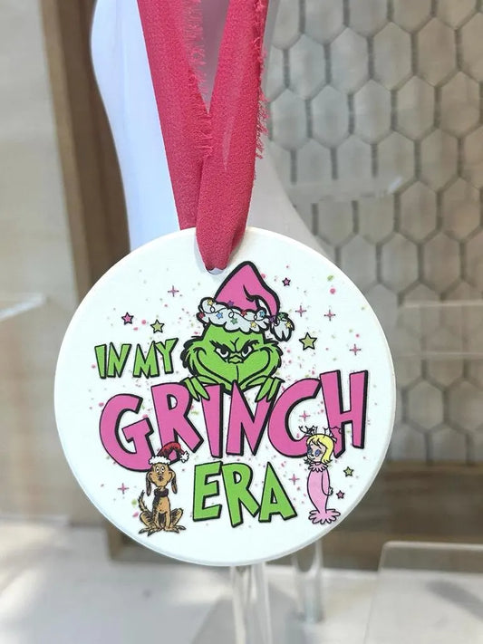 Grinch Ceramic Ornament
